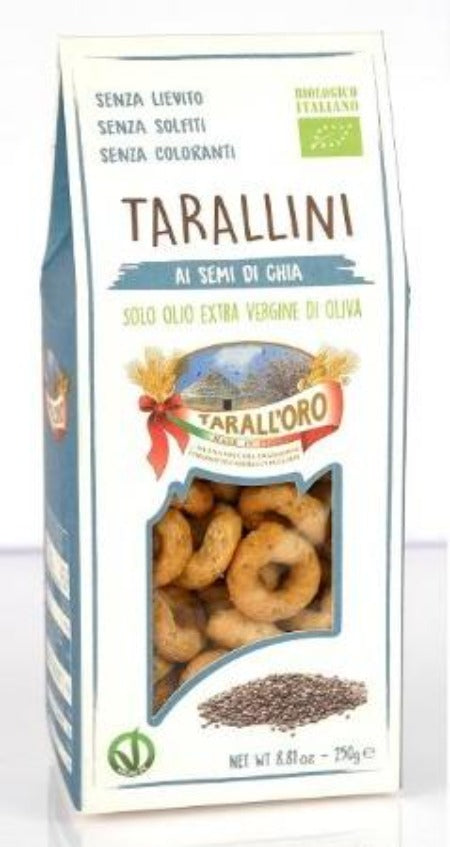 Przekąski Tarallini Z Nasionami Chia Bio 250 G - Pastificio Tarall' Oro